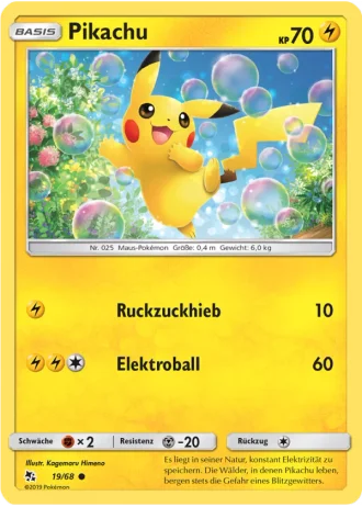 Pikachu #19/68 — Verborgenes Schicksal