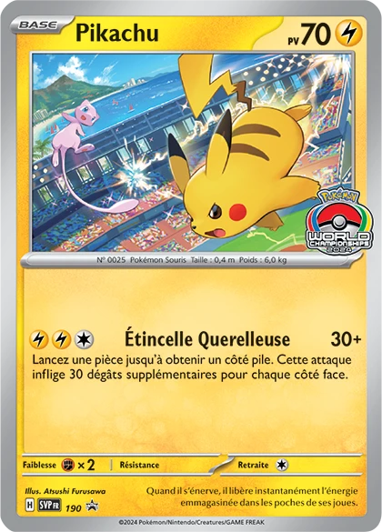 Pikachu #190 — Écarlate & Violet Promos