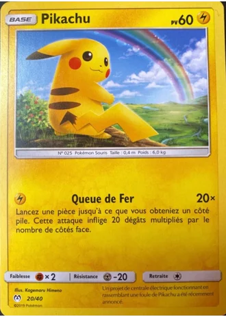 Pikachu #20/40 — Collection McDonald's 2019