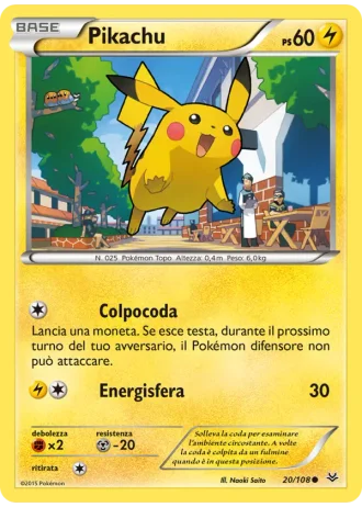 Pikachu #20 — Furie Volanti