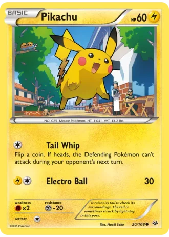 Pikachu #20 — Roaring Skies