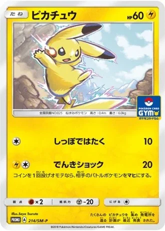 Pikachu #214/SM-P — Sun & Moon Promos