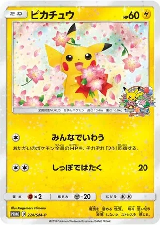 Pikachu #224/SM-P — Sun & Moon Promos