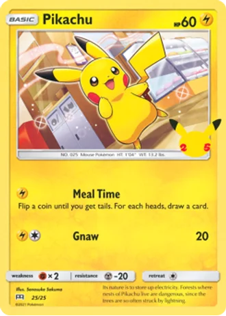 Pikachu #25 — McDonald's Collection 2021