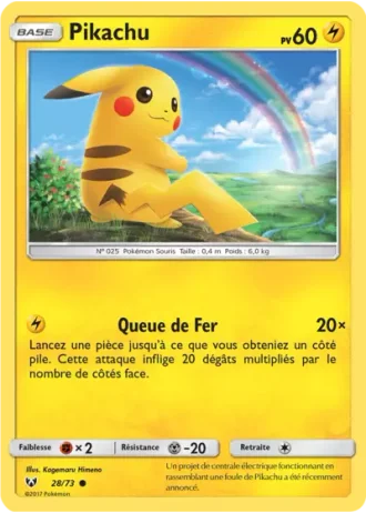 Pikachu #28/73 — Légendes Brillantes