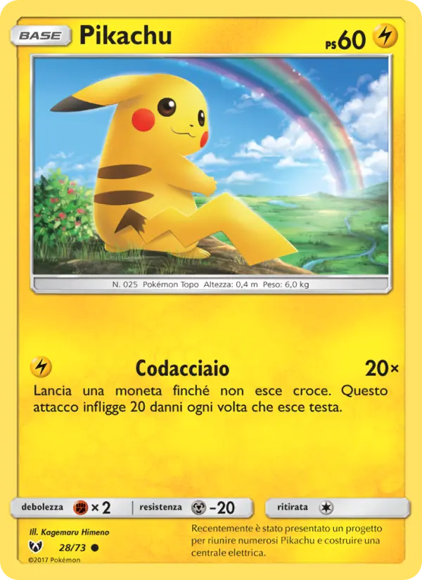 Pikachu #28 — Leggende Iridescenti