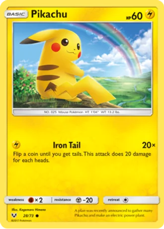 Pikachu #28/73 — Shining Legends