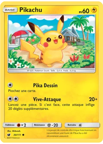 Pikachu #30/111 — Invasion Carmin