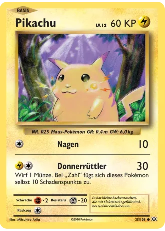 Pikachu #35/108 — Evolution