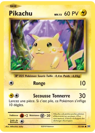 Pikachu #35/108 — Évolutions