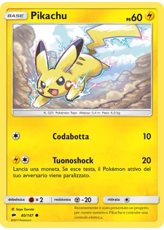 Pikachu #40/147 — Ombre Infuocate