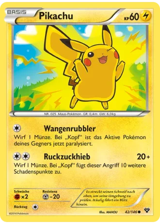 Pikachu #42 — XY