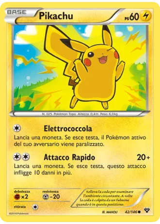 Pikachu #42 — XY