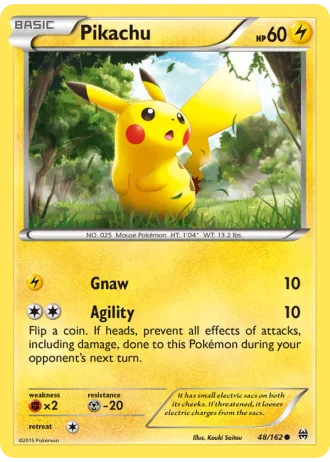 Pikachu #48/162 — BREAKthrough