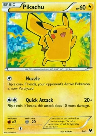 Pikachu #5 — McDonald's Collection 2014