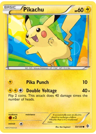 Pikachu #50/149 — Boundaries Crossed