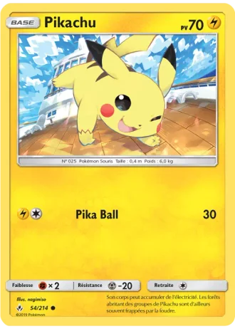 Pikachu #54/214 — Alliance Infaillible