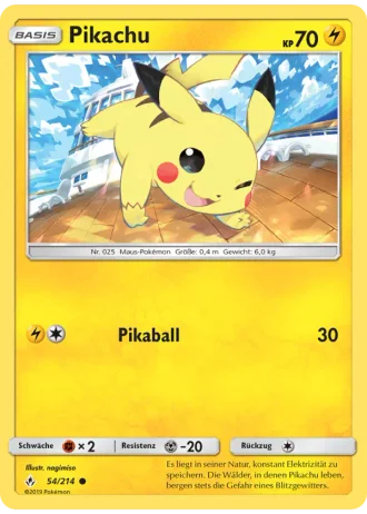 Pikachu #54/214 — Kräfte im Einklang