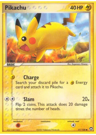 Pikachu #57/108 — Power Keepers