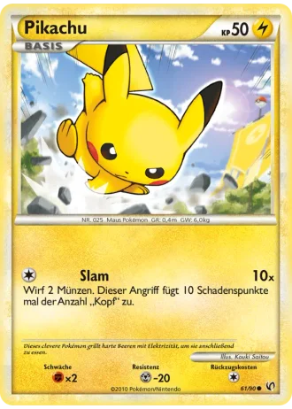 Pikachu #61/90 — Unerschrocken