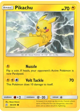 Pikachu #66/236 — Cosmic Eclipse