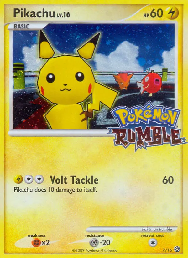 Pikachu #7 — Pokémon Rumble