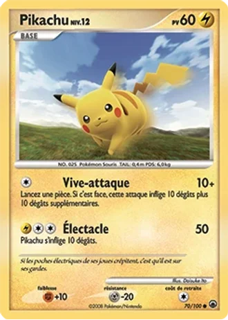 Pikachu #70/100 — Aube Majestueuse