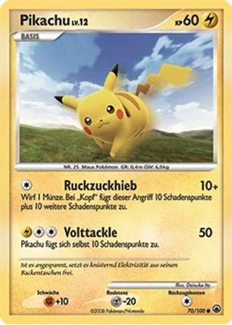 Pikachu #70/100 — Majestätischer Morgen