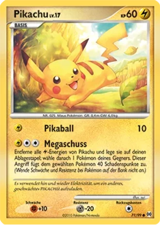 Pikachu #71/99 — Arceus