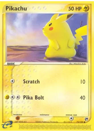 Pikachu #72/100 — Sandstorm