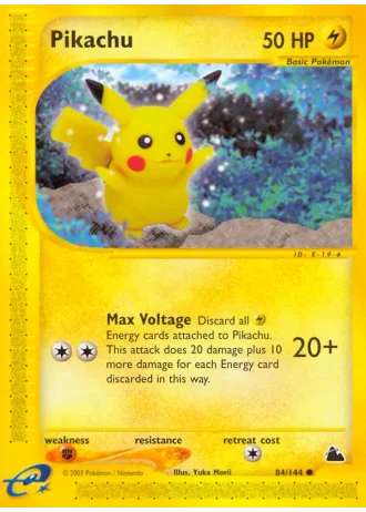 Pikachu #84 — Skyridge