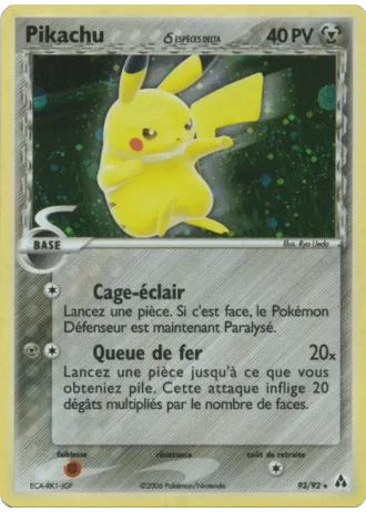 Pikachu #93/92 — EX Créateurs de légendes
