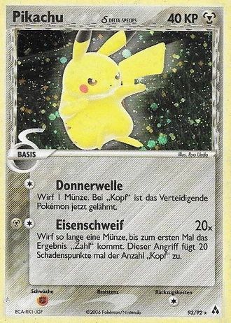 Pikachu #93/92 — EX Legend Maker