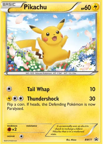 Pikachu BW77 — Black & White Promos