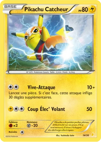 Pikachu Catcheur #14/30 — XY Kit du dresseur (Pikachu Libre)