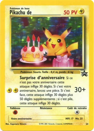 Pikachu de ________ #24 — Wizards Promos