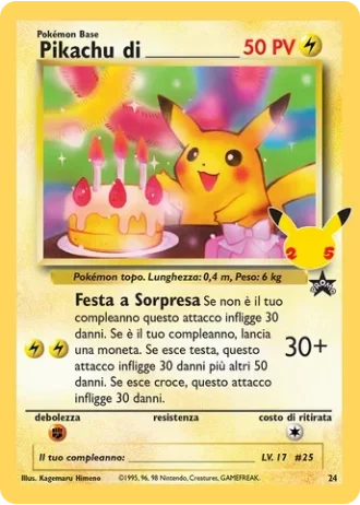 Pikachu di_____ #24/53 — Collezione Classica (Celebrazioni)