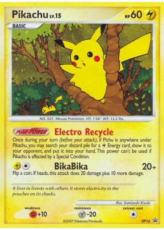 Pikachu DP16 — Diamond & Pearl Promos