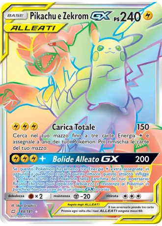 Pikachu e Zekrom GX #184/181 — Gioco di Squadra