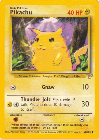 Pikachu (E3 Yellow Cheeks) — Unnumbered Promos