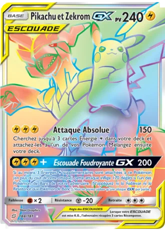 Pikachu et Zekrom GX #184 — Duo de Choc