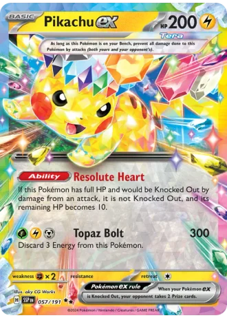 Pikachu ex #057/191 — Surging Sparks