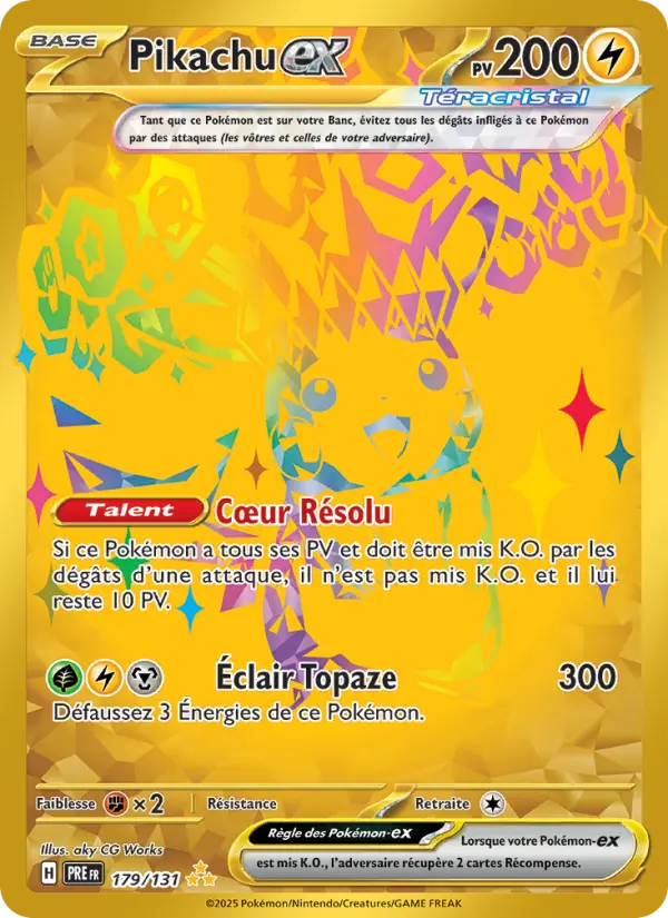 Pikachu ex #179 — Évolutions Prismatiques