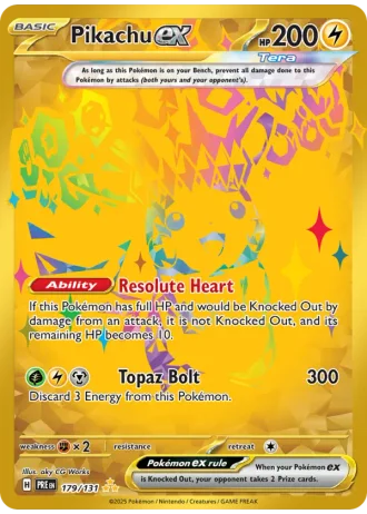 Pikachu ex #179/131 — Prismatic Evolutions