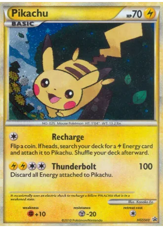 Pikachu HGSS03 — HeartGold & SoulSilver Promos