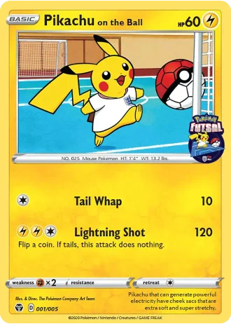 Pikachu on the Ball #1/5 — Pokémon Futsal 2020