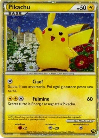 Pikachu — Pikachu World Collection 2010
