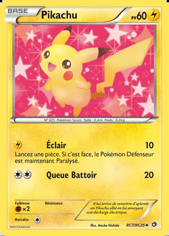 Pikachu RC7 — Collection Radieuse (Trésors Légendaires)