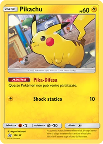 Pikachu SM157 — Sole e Luna Promos