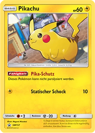 Pikachu SM157 — Sonne & Mond Promos